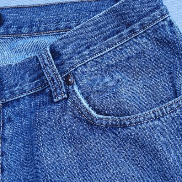 Calvin Klein Jeans men's size W33/L32 denim blue colour straight leg distressed - Picture 8 of 13